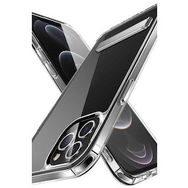 Evastore Apple iPhone 12 Pro Max Standlı Şeffaf Silikon L-Stand Kapak Kılıf