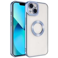 Evastore Apple iPhone 13 Kılıf Kamera Korumalı Logo Gösteren Şeffaf Kapak