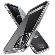 Evastore Apple iPhone 13 Pro Max Standlı Şeffaf Silikon L-Stand Kapak Kılıf