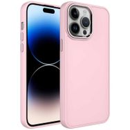 Evastore Apple iPhone 13 Pro Metal Çerçeve ve Buton Tasarımlı Silikon Luna Kapak Kılıf