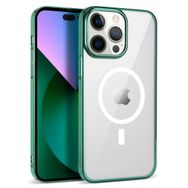 Evastore Apple iPhone 13 Pro Wireless Şarj Özellikli Pixel Magsafe Kapak Kılıf