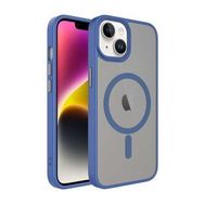 Evastore Apple iPhone 14 Mat Arka Yüzey Wireless Şarj Özellikli Flet Magsafe Kapak Kılıf