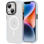 Evastore Apple iPhone 14 Plus Magsafe Şarj Özellikli Youngkit Jane Sand Serisi Mavi Kapak Kılıf