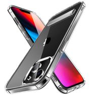 Evastore Apple iPhone 14 Plus Standlı Şeffaf Silikon L-Stand Kapak Kılıf