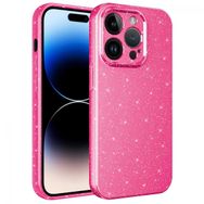 Evastore Apple iPhone 14 Pro Kamera Korumalı Simli Lüks Zore Koton Kapak Kılıf