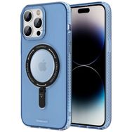 Evastore Apple iPhone 14 Pro Magsafe Şarj Özellikli Youngkit Rock Serisi Mavi Kapak Kılıf