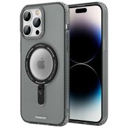 Evastore Apple iPhone 14 Pro Magsafe Şarj Özellikli Youngkit Rock Serisi Siyah Kapak Kılıf