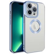 Evastore Apple iPhone 14 Pro Max Kamera Korumalı Logo Gösteren Şeffaf Kapak Kılıf