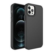 Evastore Apple iPhone 14 Pro Metal Çerçeve ve Buton Tasarımlı Sert Botox Kapak Kılıf