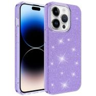 Evastore Apple iPhone 14 Pro Simli Renkli Silikon Kılıf