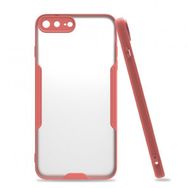 Evastore Apple iPhone 8 Plus Platin Tam Koruma Şık Silikon Kapak Kılıf