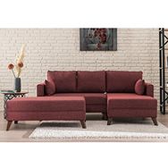 Evdebiz Bella Soft Köşe Bordo Sağ Koltuk
