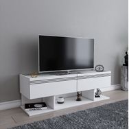 Evdekimoda Kaşe Beyaz Tv Ünitesi