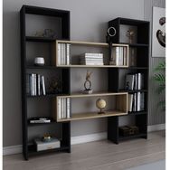 Evdekimoda Poyraz Siyah Ud Kitaplık