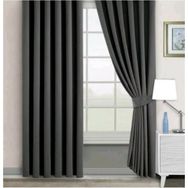 Evdepo Home Karartma Blackout Pilesiz Koyu Gri 150x250 cm Fon Perde