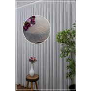Evdepo Home Kırık Beyaz Sık Pileli Keten 120x240 cm Tül Perde
