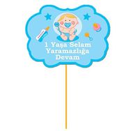 Event Party Store 1 Yaşa Selam Yaramazlığa Devam Mavi Konuşma Balonu