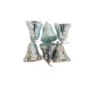 Event Party Store 5x7 cm 6'lı Aynalı Çan Yılbaşı Süsü