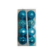 Event Party Store Açık Mavi 5 cm 16'lı Yılbaşı Top Ağaç Süsü Karma Set