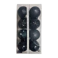 Event Party Store Siyah 5 cm 16'lı Yılbaşı Top Ağaç Süsü Karma Set