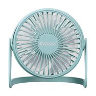 Everest EFN-505 145x141x105 mm Masaüstü Turkuaz Usb Fan