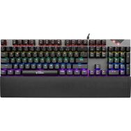 Everest Kb-Mk7 Gri USB Bilek Destekli Mekanik Klavye Q Blue Switch Gaming Oyuncu Klavyesi
