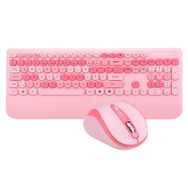Everest KM-6281 Pembe Kablosuz Multimedia Q Klavye Mouse Set