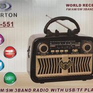 Everton RT-551 Bluetooth FM-Usb-TF-Aux Şarjlı Nostaljik Radyo