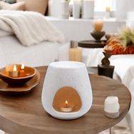 Evidea 11 cm Krem Deco Enyo Seramik Buhurdanlık