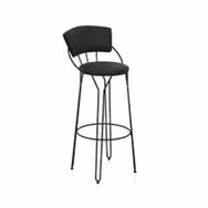 Evidea Akın Lüx Siyah Modern Metal Bar Sandalyesi