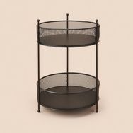 Evidea Bath Siyah 28x20 cm 2 Katlı Fileli Organizer