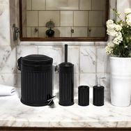 Evidea Bath Vintage Siyah 4'lü Banyo Seti