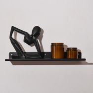 Evidea Deco Metal Siyah 40x11 cm Duvar Rafı