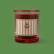 Evidea Deco Nautical Fun Kırmızı 130 gr Mum