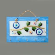 Evidea Deco Zeytin Mavi 25 cm Anahtar Askısı