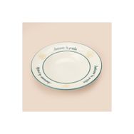 Evidea Kitchen Amiamo La Pasta Beyaz 27 CM Makarna Tabağı