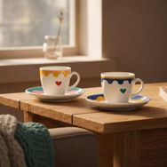 Evidea Kitchen Granny 4 Parça Porselen Fincan Takımı