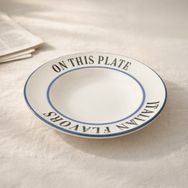 Evidea Kitchen Italian Flavors Beyaz 27 CM Makarna Tabağı