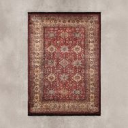 Evidea Line Afgan Desenli Kırmızı 160x230 cm Soft Halı