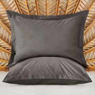 Evidea Oxford Soft Basic Antrasit 50x70 cm 2'li Yastık Kılıfı