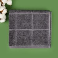 Evidea Soft 50x70 cm Kareli Antrasit Ayak Havlusu
