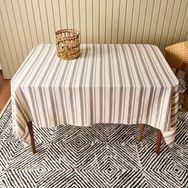 Evidea Soft Alno Ekru Antrasit 140x200 cm Masa Örtüsü