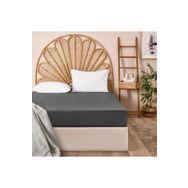 Evidea Soft Basic Antrasit 160x240 cm Tek Kişilik Düz Kenar Çarşaf