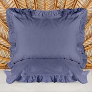 Evidea Soft Basic Fırfırlı Lacivert 50x70 cm 2'li Yastık Kılıfı