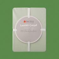 Evidea Soft Basic Yeşil 180x200 cm Çift Kişilik Lastikli Çarşaf