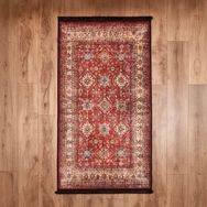 Evidea Soft Line Afgan Desenli Kırmızı 80x150 cm Halı
