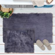 Evidea Soft Venüs Post Antrasit 60x100 cm + 50x60 cm 2'li Klozet Takımı