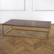 Evka Potrica Pirinç Ayak Ceviz Tabla Orta Sehpa