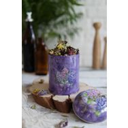 Evle EF080-28 Flower Purple Desenli Baharatlık
