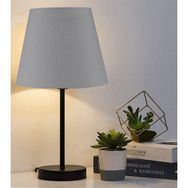 EVLight Black Tekli Metal Masa Lambası Antrasit Abajur